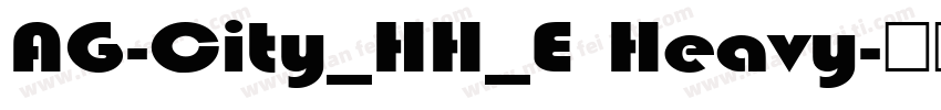 AG-City_HH_E Heavy字体转换